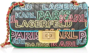 KARL LAGERFELD Agyness Tweed Shoulder Bag