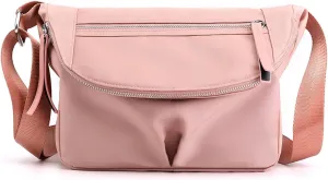 KARRESLY Small Crossbody Purse for Women,Nylon Lightweight Shoulder Bag Mini Handbags Cell Phone Wallet with Multi Pockets