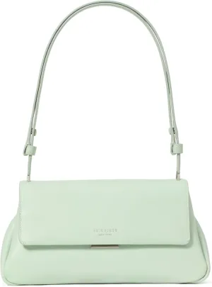 kate spade new york Grace FINE Grain Leather Shoulder Bag, Pistachio Ice