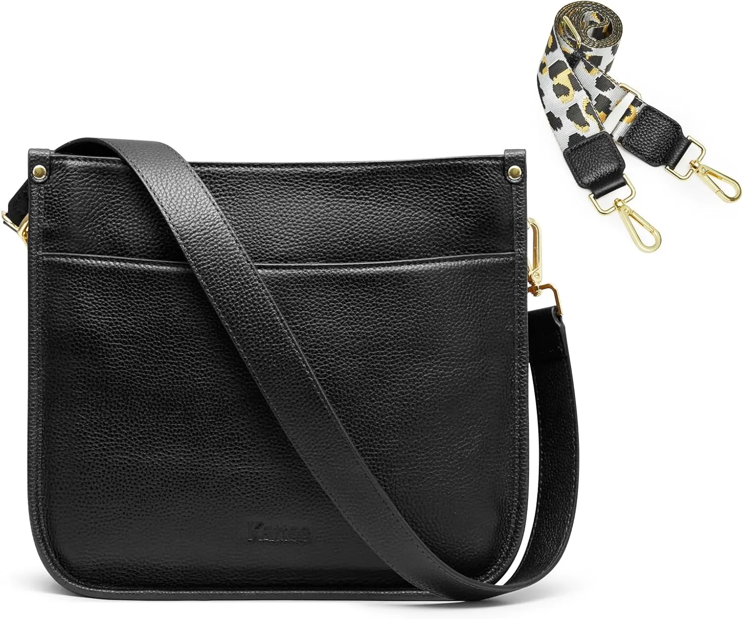 Kattee Leather Crossbody Bags for Women, Fashion Shoulder Purse, Hobo Handbags with Adjustable Strap