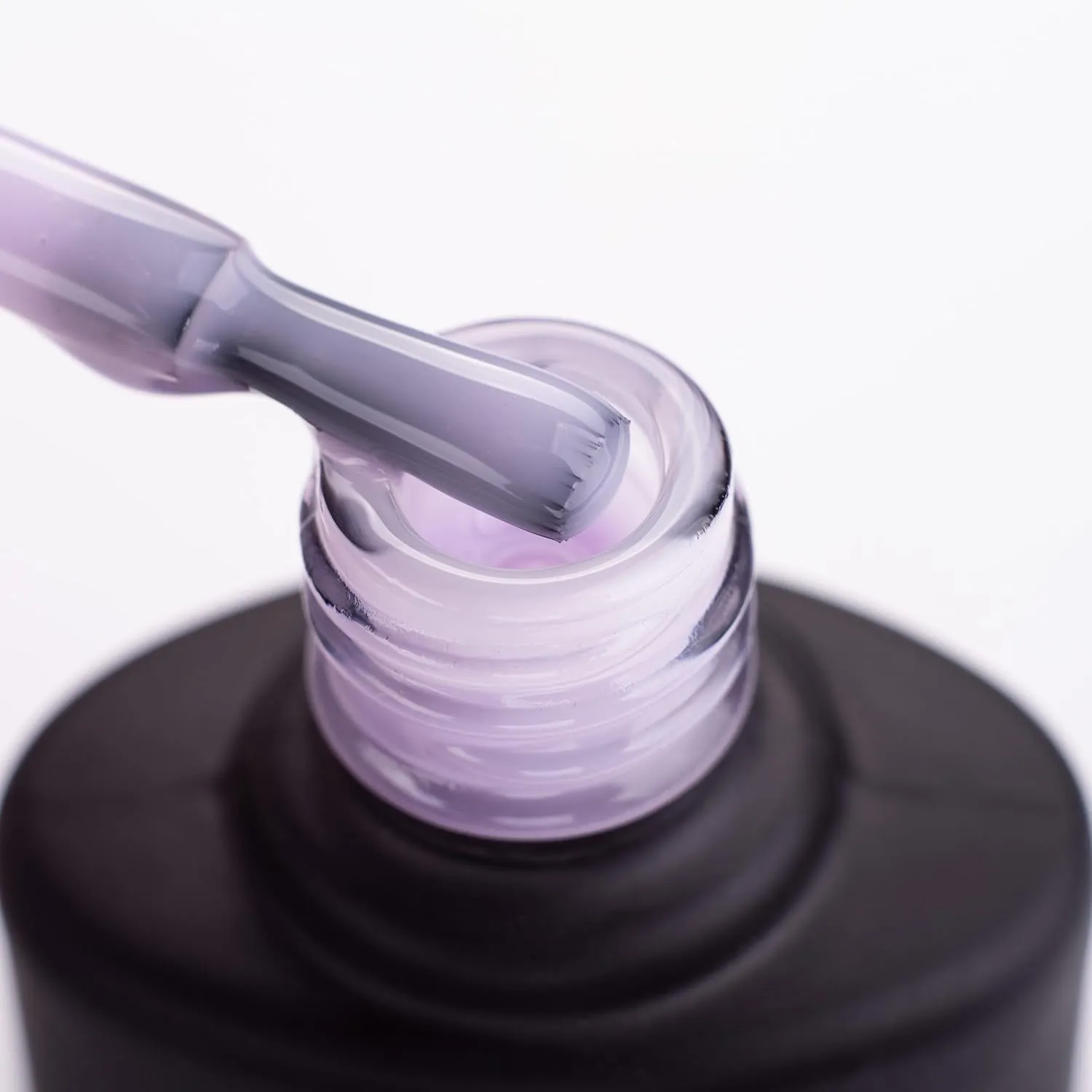 Komilfo Color Base 8ml White Red Milky, Medium density, self-leveling. Fast coverage. Soft, flesh-colored shades, Long -lasting up to 21 days, Nail Gel Polish Led Uv (Base Milky Violet, 8ml)