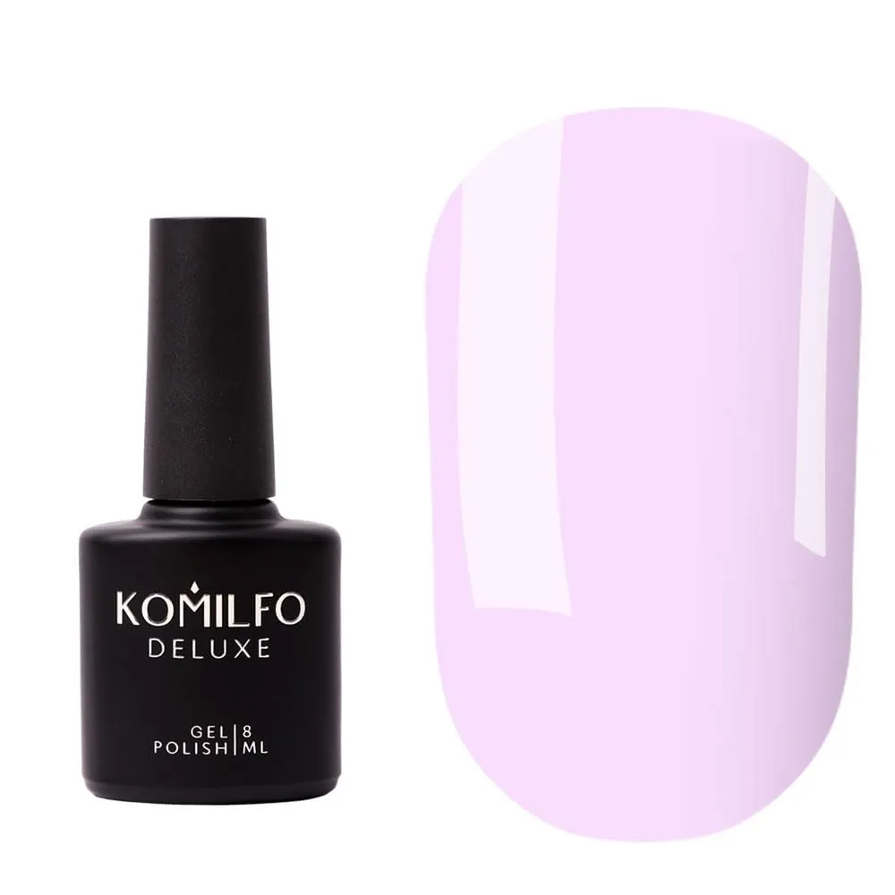 Komilfo Color Base 8ml White Red Milky, Medium density, self-leveling. Fast coverage. Soft, flesh-colored shades, Long -lasting up to 21 days, Nail Gel Polish Led Uv (Base Milky Violet, 8ml)