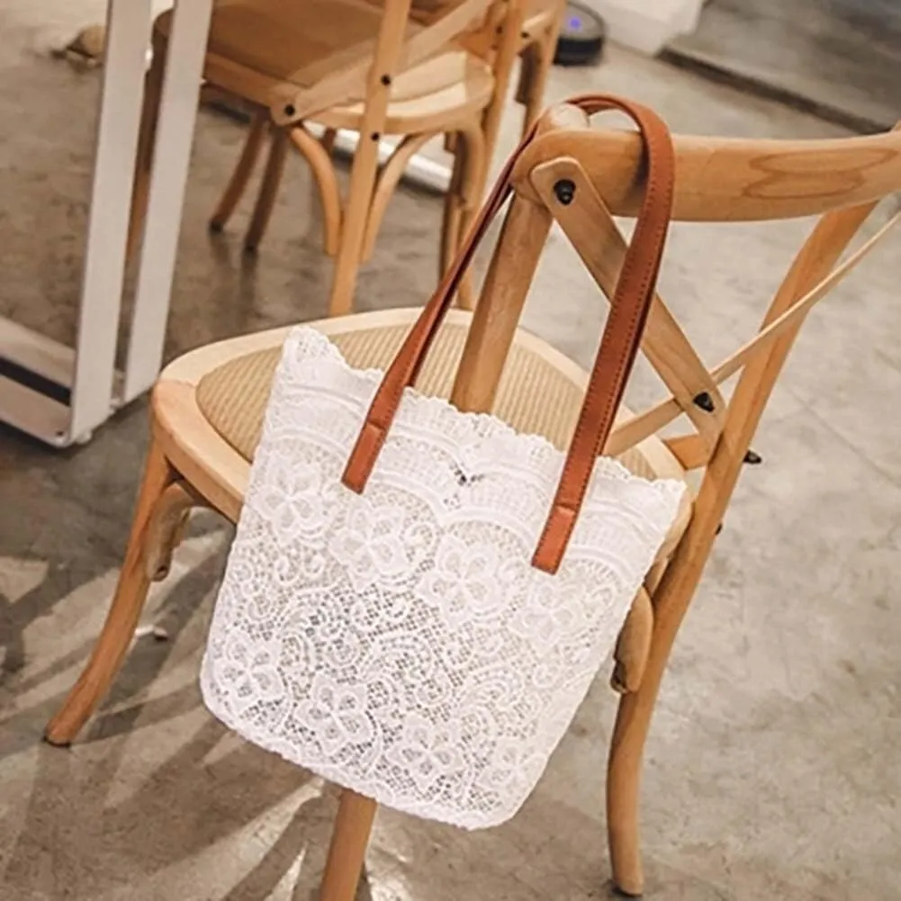 Lace Shoulder Bags for Women's Handbags Shopping Large Capacity Bucket Tote Bags
