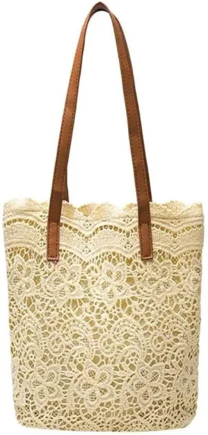 Lace Shoulder Bags for Women's Handbags Shopping Large Capacity Bucket Tote Bags