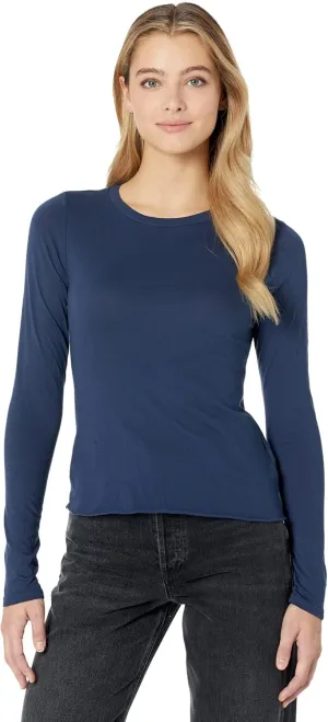 LAmade Grand Central Mitered Back Long Sleeve Tee Dark Night LG