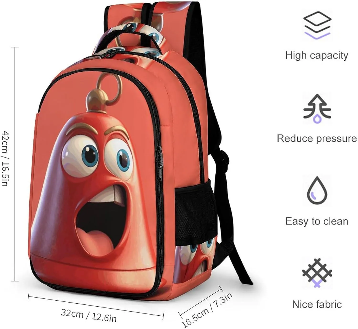 Laptop Backpack for Men Women Daypack Cartoon Bell79546220-007d-11ef-8e6d-d148611795c7 Computer Bag Travel Backpacks Laptop Bag