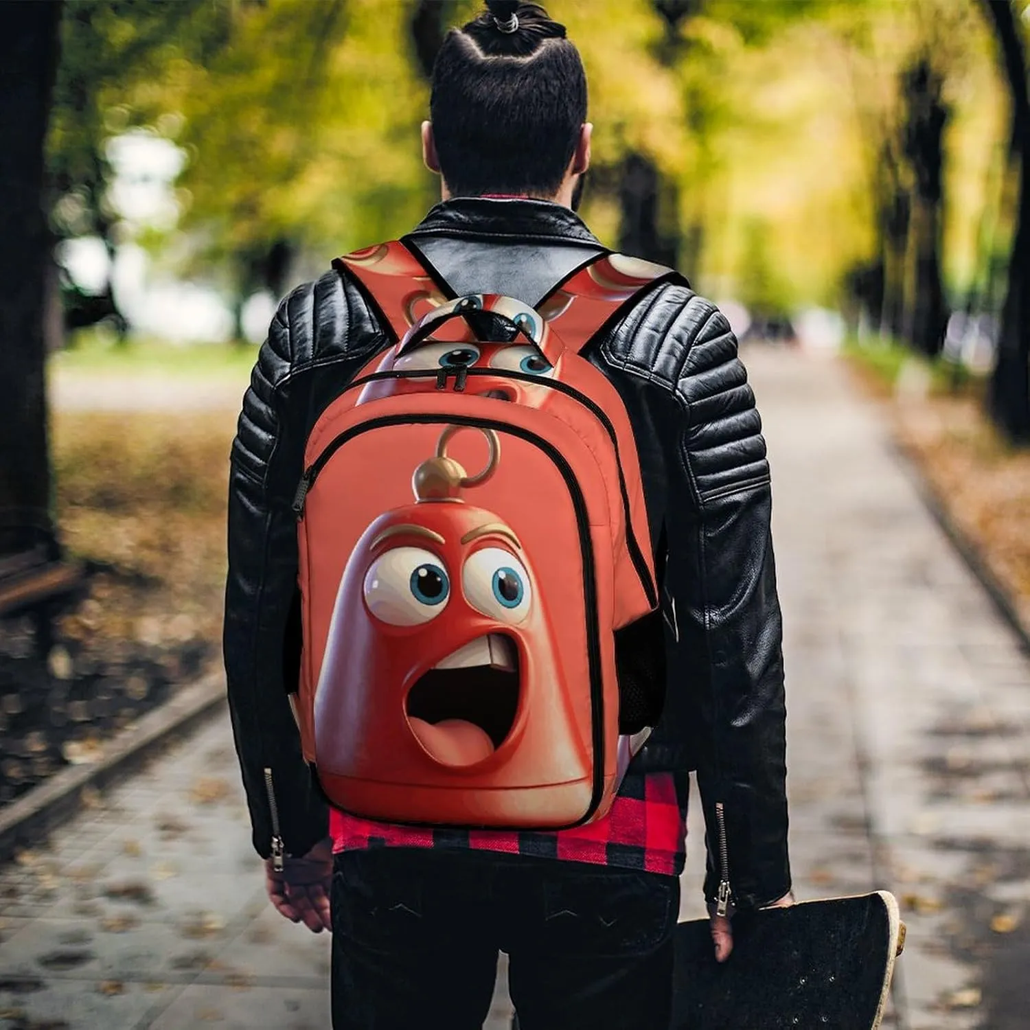 Laptop Backpack for Men Women Daypack Cartoon Bell79546220-007d-11ef-8e6d-d148611795c7 Computer Bag Travel Backpacks Laptop Bag