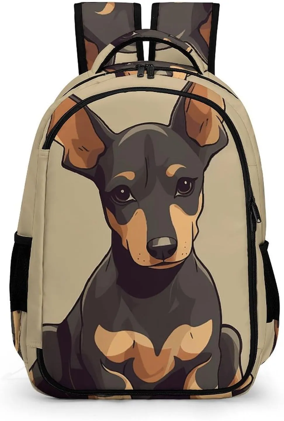 Laptop Backpack for Men Women Daypack Doberman Puppy with Erect Ears Computer Bag Travel Backpacks Laptop Bag