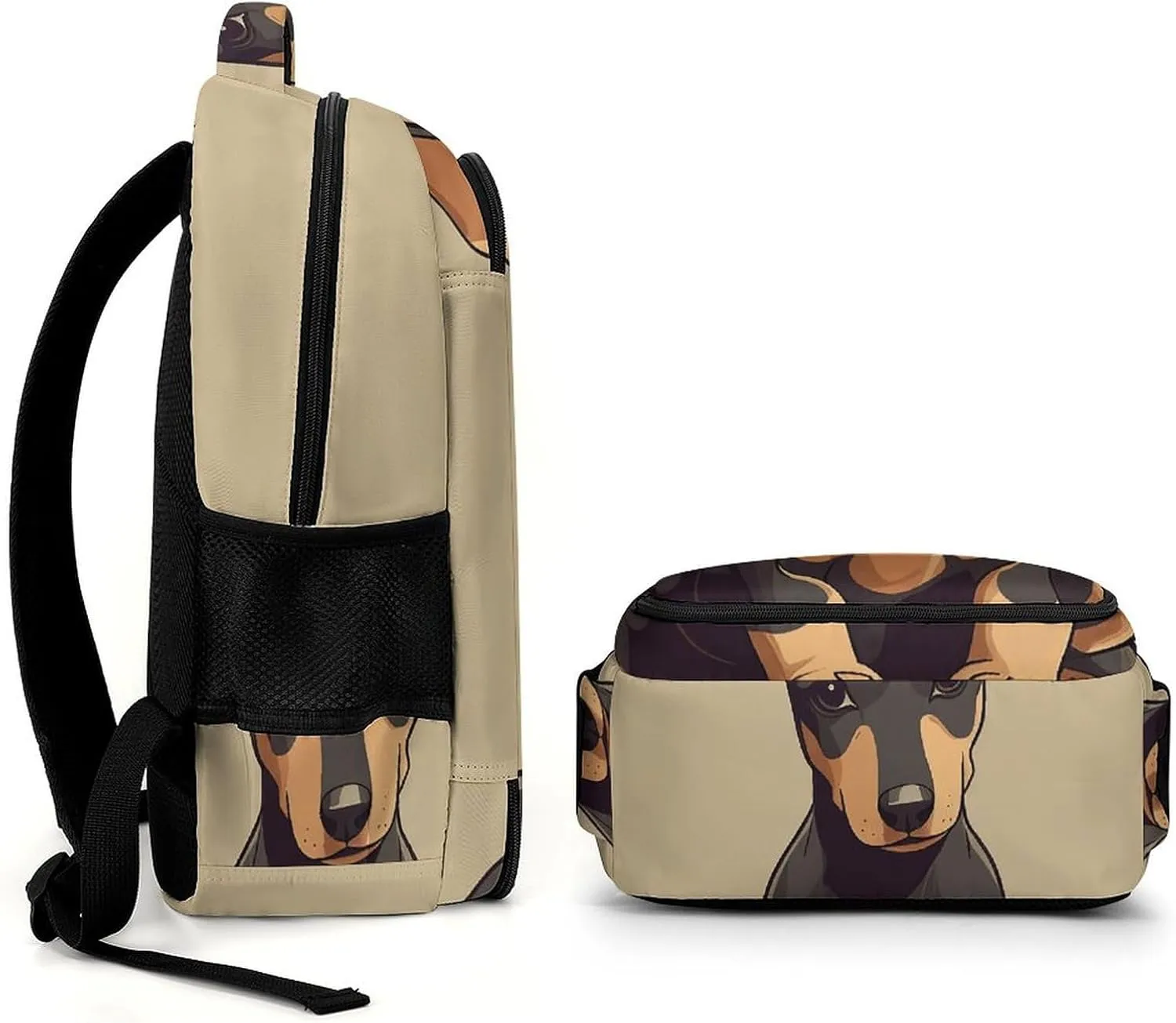Laptop Backpack for Men Women Daypack Doberman Puppy with Erect Ears Computer Bag Travel Backpacks Laptop Bag