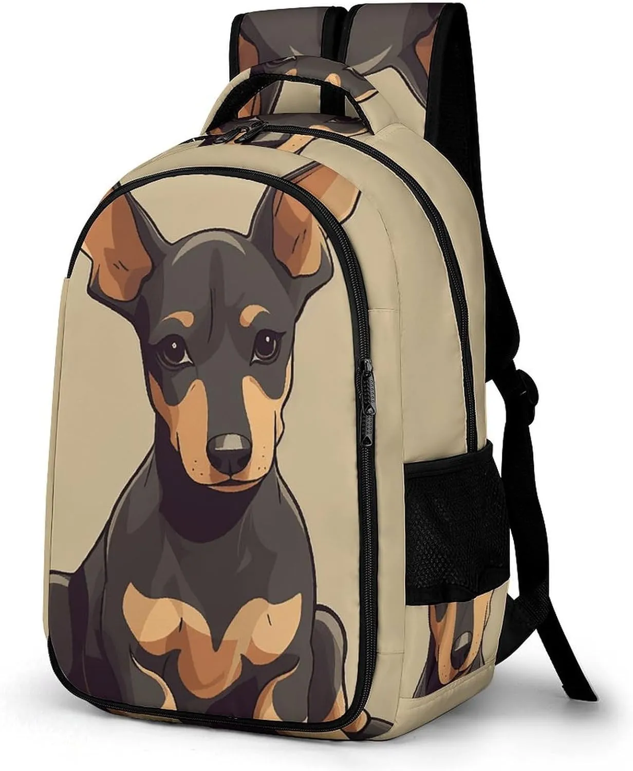 Laptop Backpack for Men Women Daypack Doberman Puppy with Erect Ears Computer Bag Travel Backpacks Laptop Bag