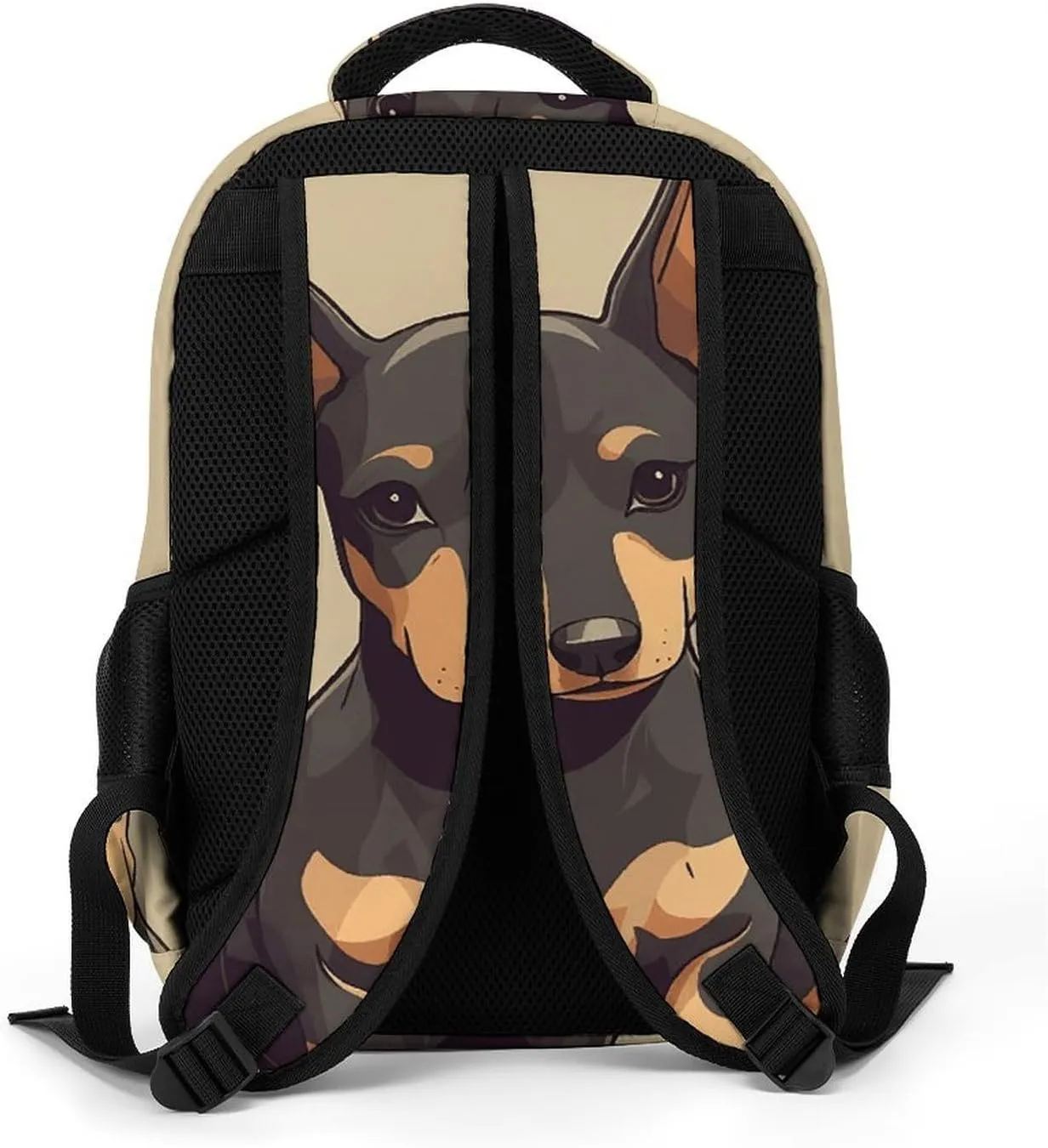 Laptop Backpack for Men Women Daypack Doberman Puppy with Erect Ears Computer Bag Travel Backpacks Laptop Bag