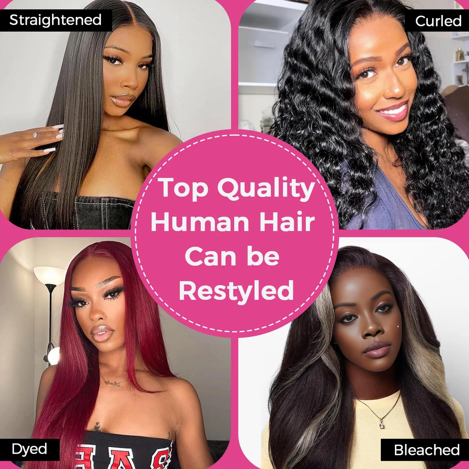 Lashey 5x5 HD Lace Closure, Natural Black HD Closure Pre Bleached Knots Pre Plucked Hairline Straight Human Hair 14 Inch