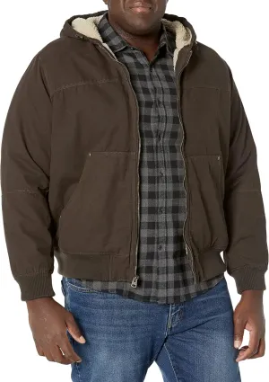 Levi's Mens Workwear Cotton Canvas Hooded Bomber Jacket (Regular & Big & Tall Sizes)