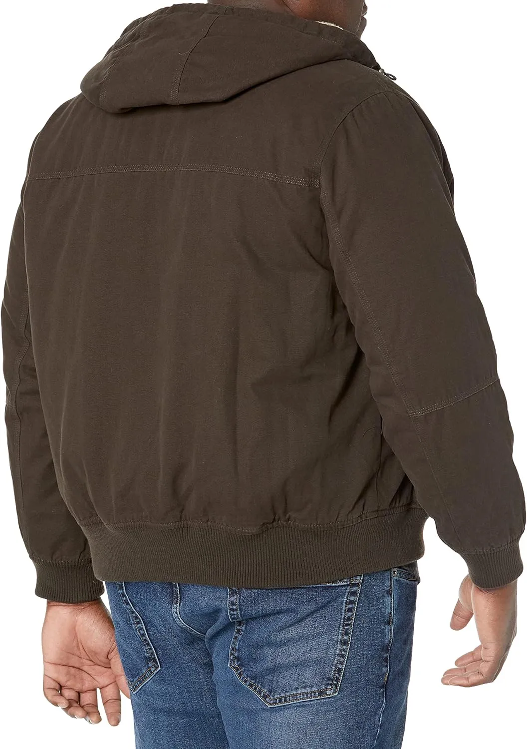 Levi's Mens Workwear Cotton Canvas Hooded Bomber Jacket (Regular & Big & Tall Sizes)