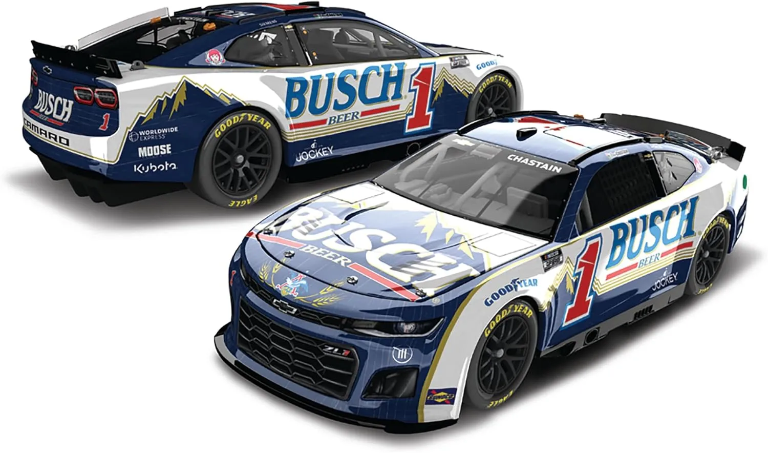 Lionel Racing Ross Chastain 2024 Busch Beer Retro No. 1 ARC 1:24 Scale Diecast Car