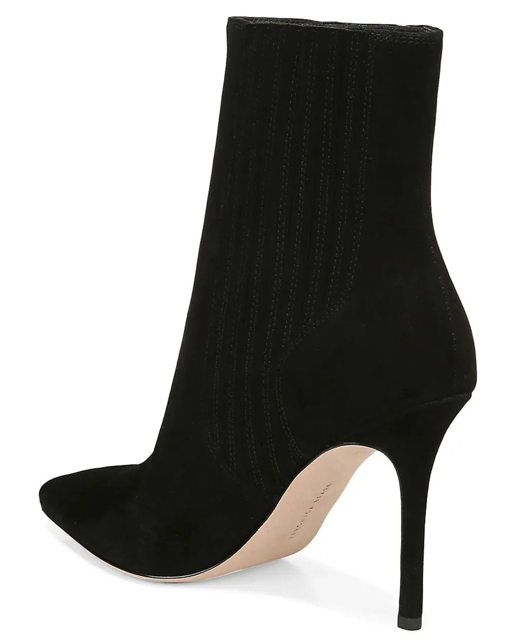 Lisa Suede Bootie in Black