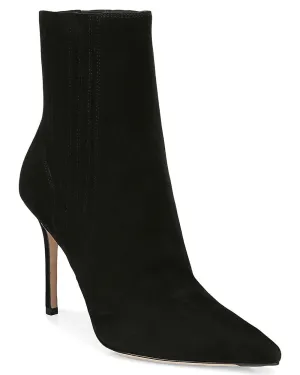 Lisa Suede Bootie in Black
