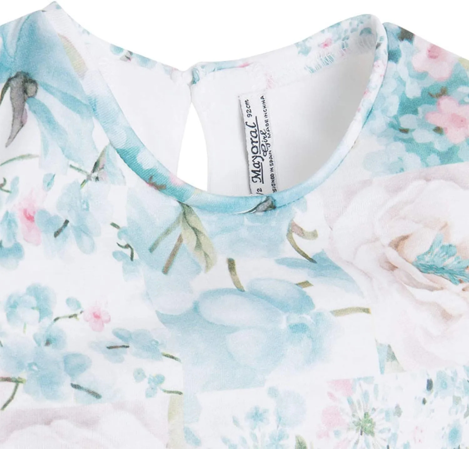 Little Girls 2T-9 Floral Print Lace-Sleeve Blouse Shirt/Top