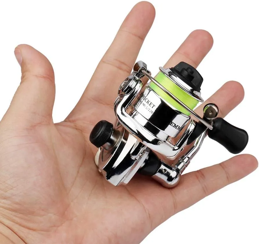 Lixada Fishing Rod Reel Combo Mini Pen Fishing Pole Kit Telescopic Fishing Rod Spinning Reel Combo Kit