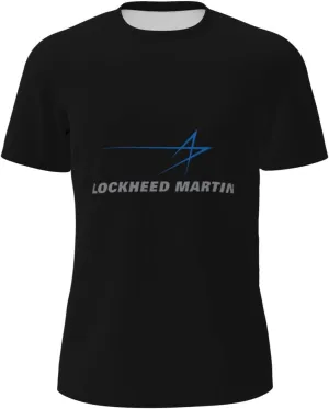 Lockheed Martin Mesh Workout Shirts for Men Dry Fit Quick Dry Athletic Short Sleeve T-Shirt Moisture