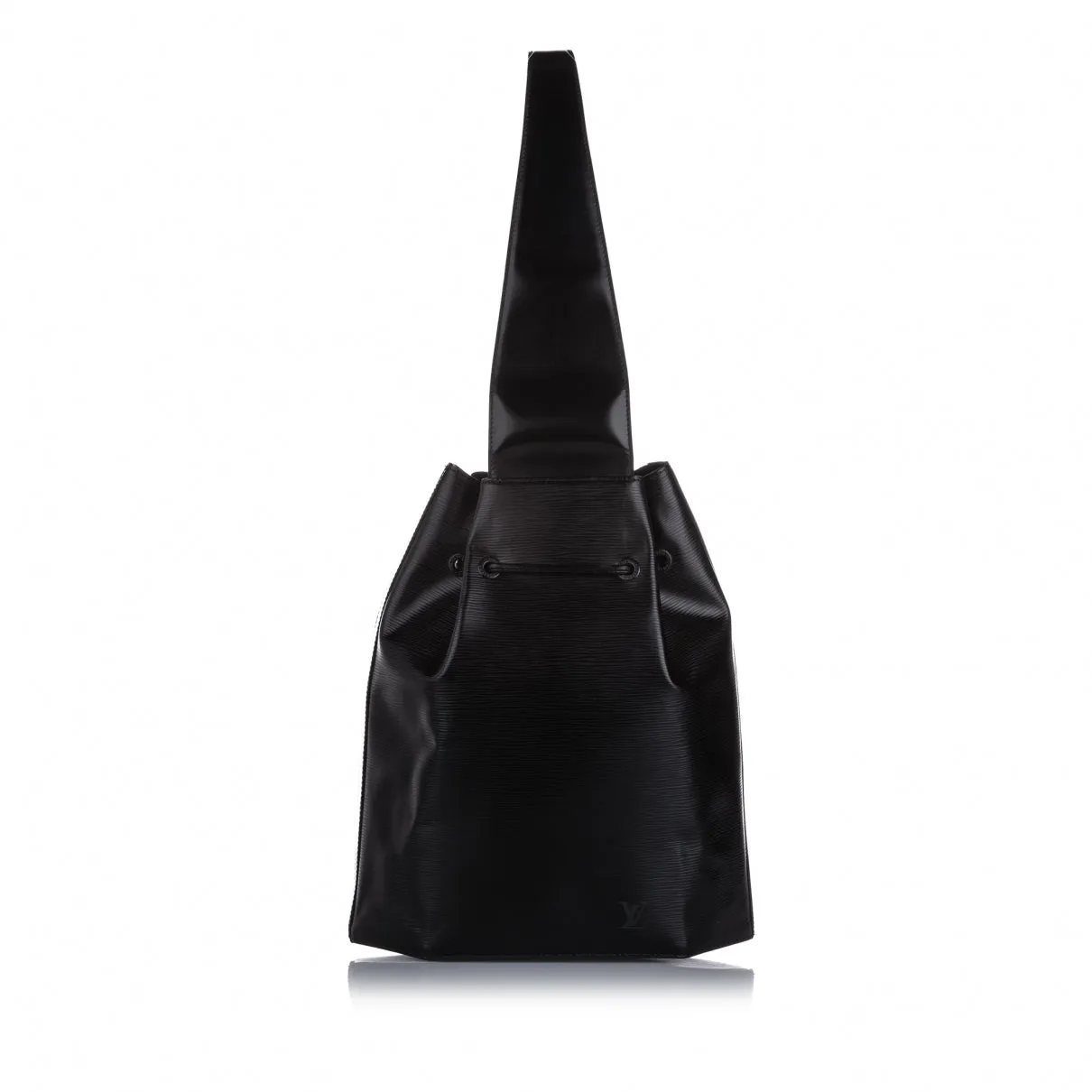 Louis Vuitton black leather backpacks