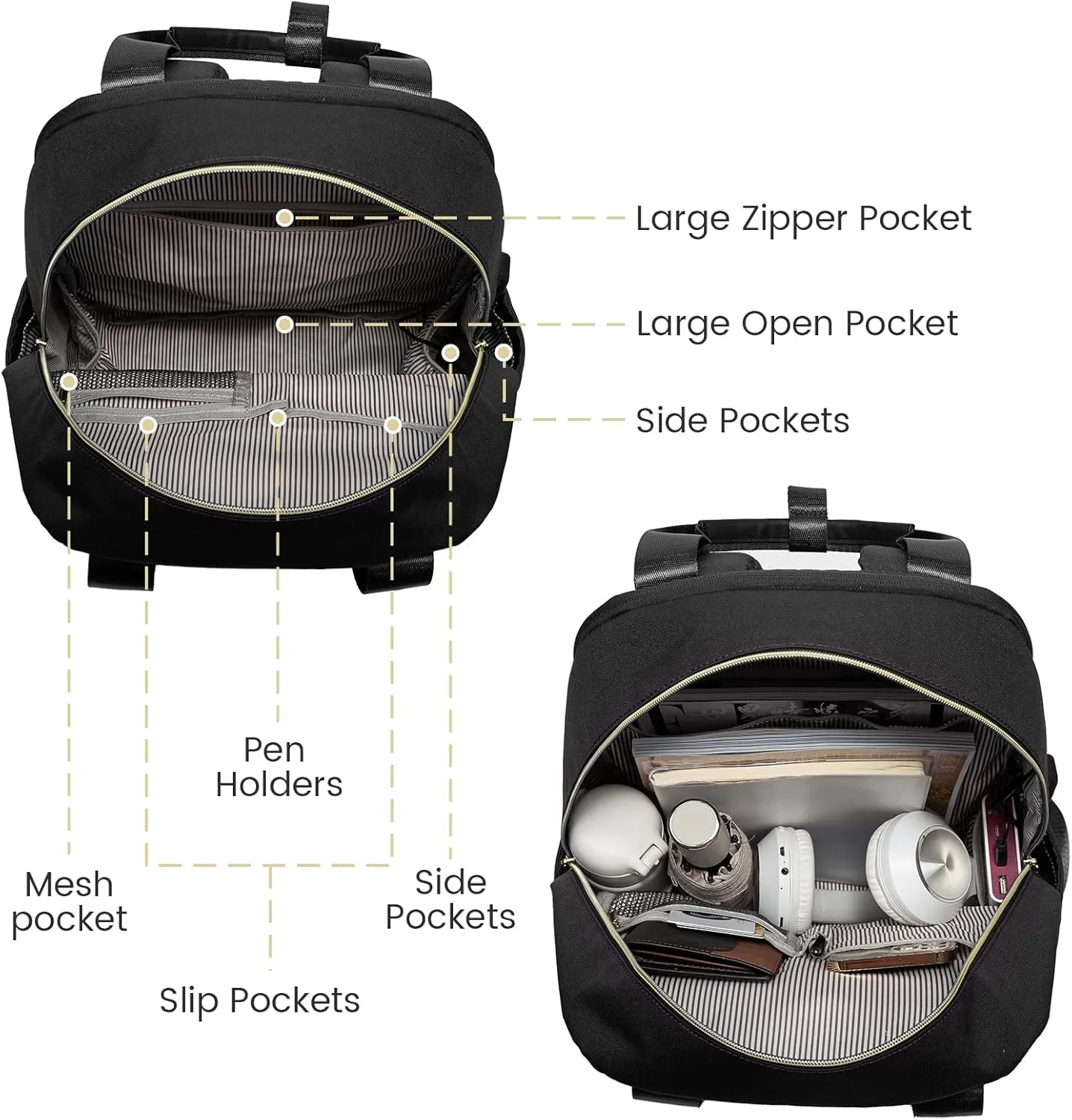 LOVEVOOK Laptop Backpack for Women, 15.6inch Laptop Bag with USB Port, Waterproof Travel Work Backpack Purse, Anti-Theft Backpacks Casual Computer Daypack Nurse Teacher Bag