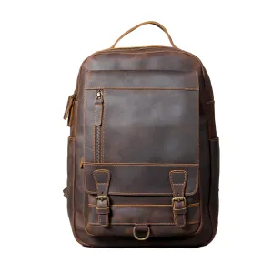 Lucien - Brown Leather Backpacks