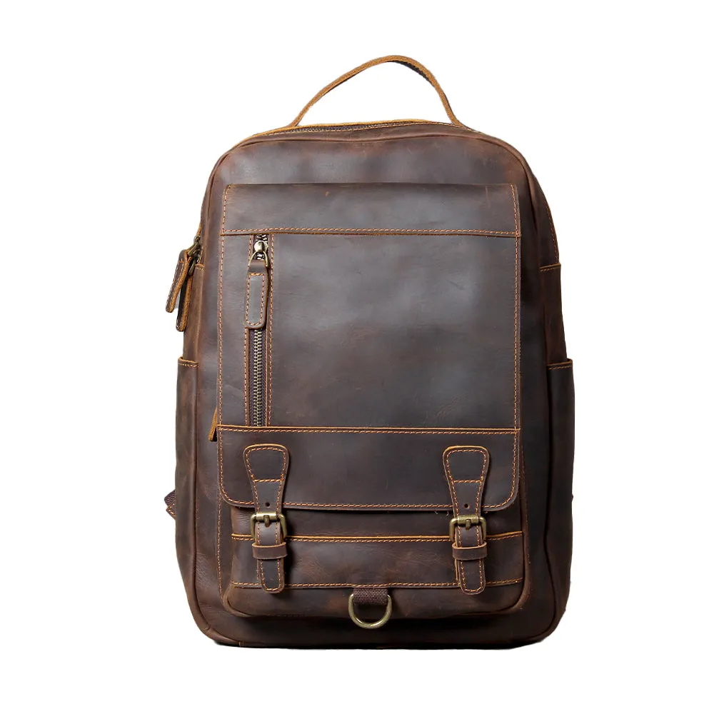 Lucien - Brown Leather Backpacks