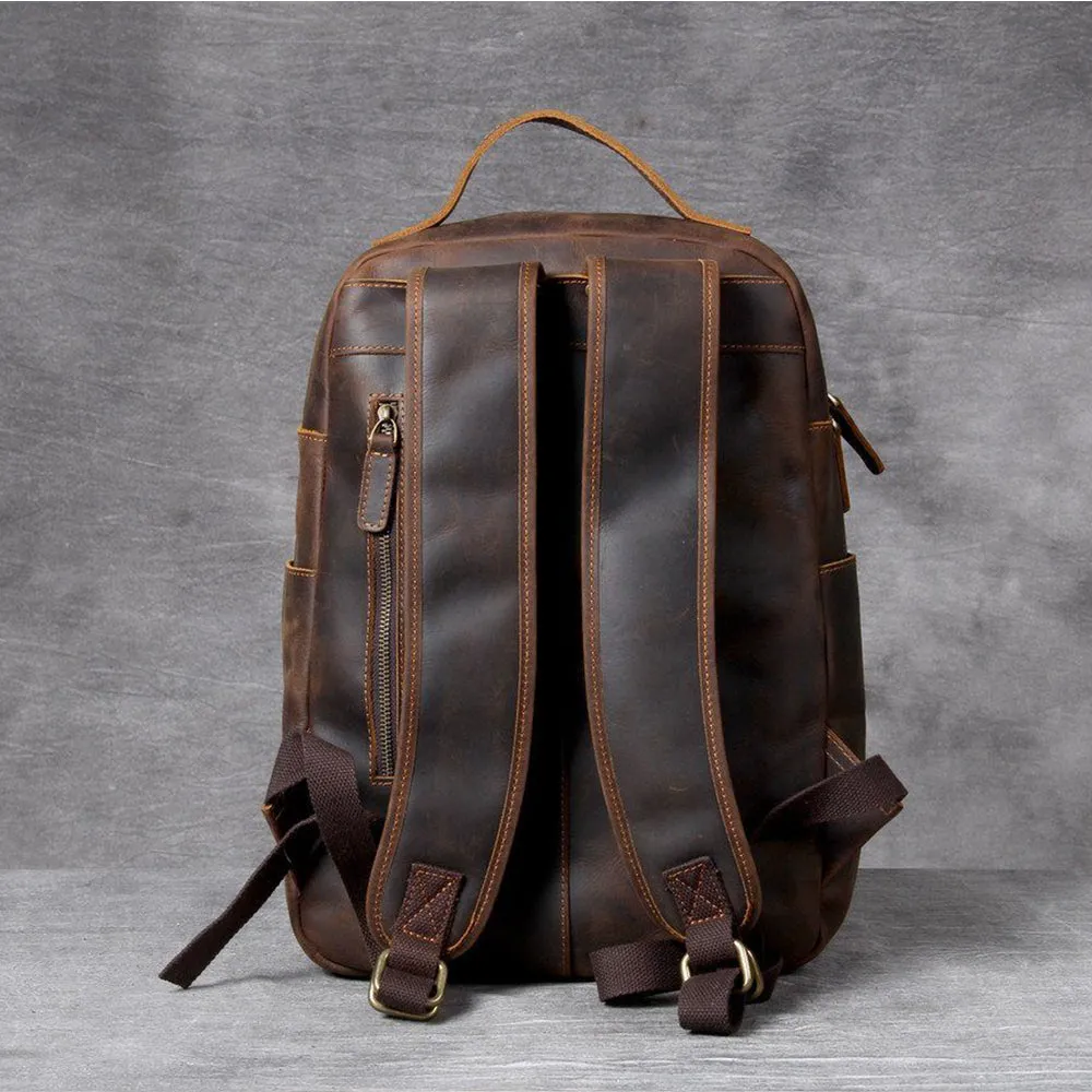 Lucien - Brown Leather Backpacks