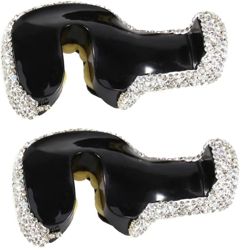 MAGICLULU Car Seat Gap Storage Organizer Car Seat Back Hook Auto Headrest Bag Hook Crystal Rhinestone Hangers Rotatable Supplies Random