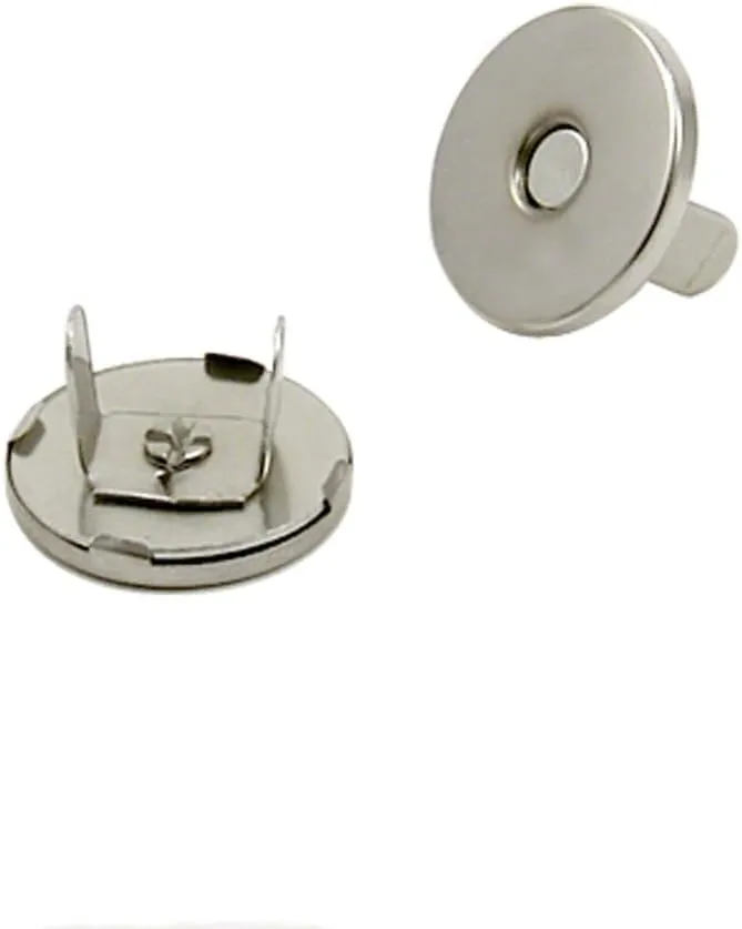 Magnetic Handbag Closure Clasp for Crafts, Textiles, Clothes, Bags and Handbags - Pack of 10