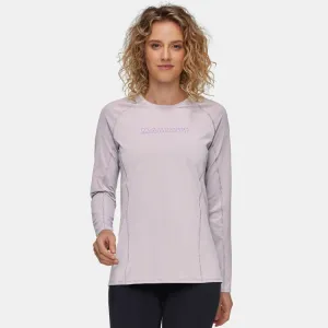 Mammut 長毛象 Selun FL 女 機能LOGO 長袖排汗衫 紫風輪 1016-01450