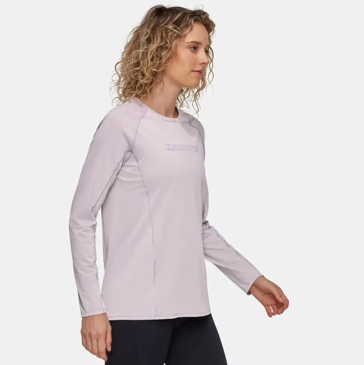 Mammut 長毛象 Selun FL 女 機能LOGO 長袖排汗衫 紫風輪 1016-01450