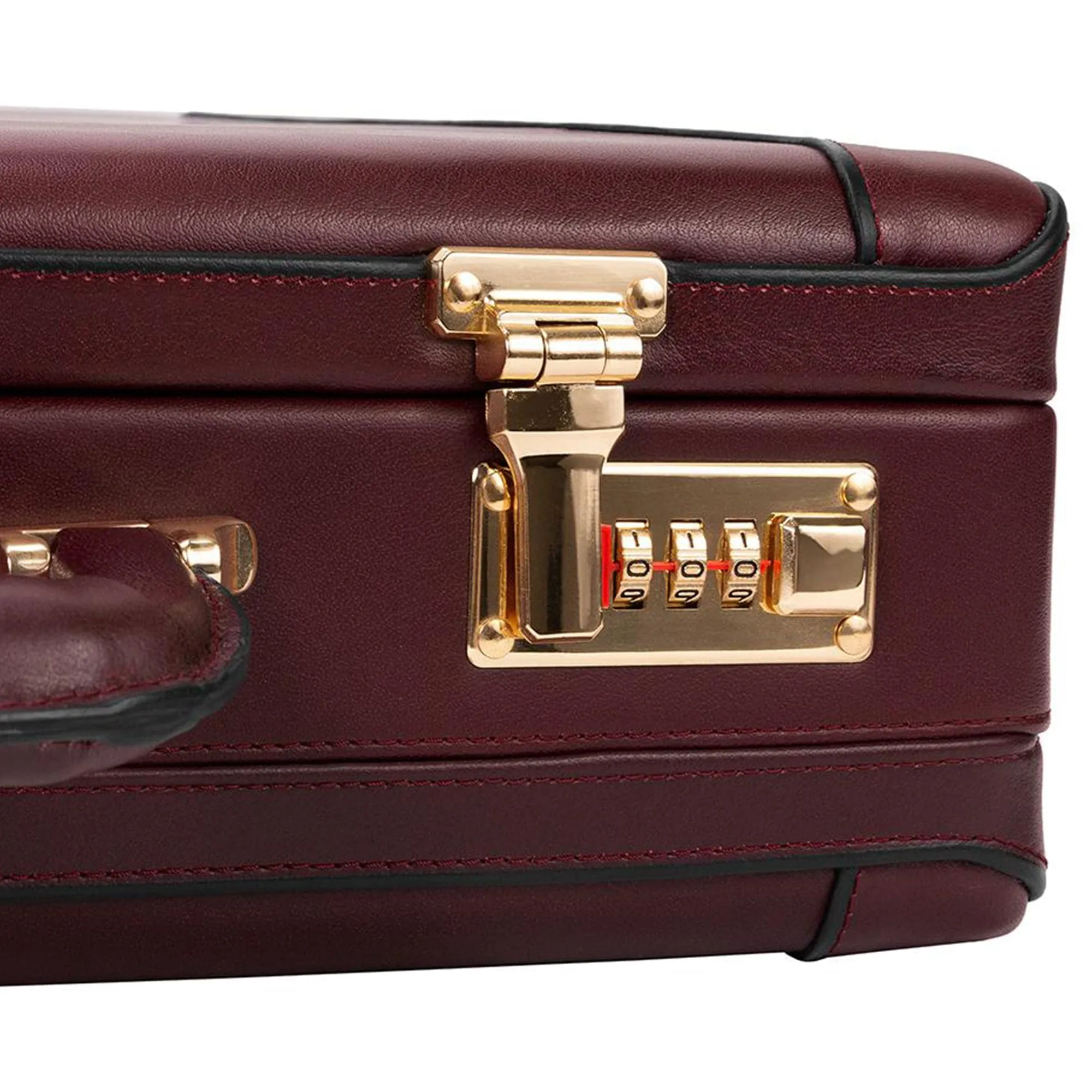 McKlein USA Turner 4.5" Leather Expandable Attache Briefcase