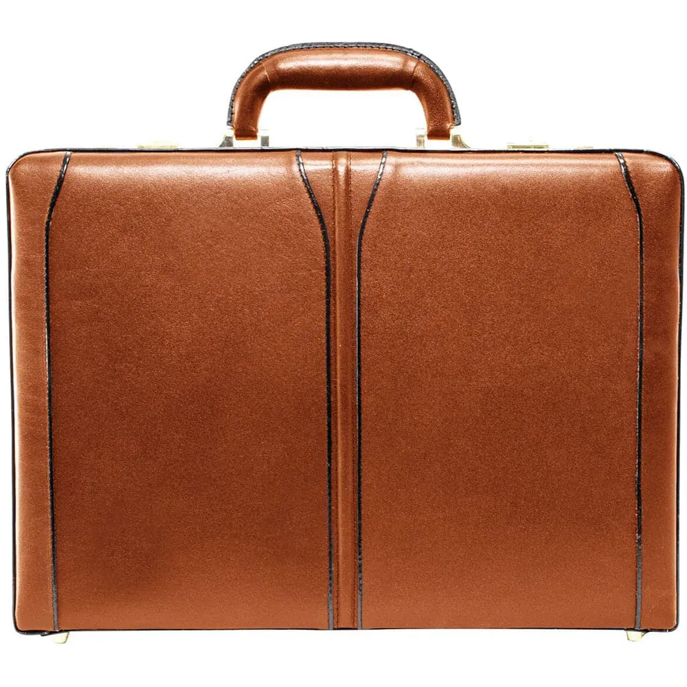 McKlein USA Turner 4.5" Leather Expandable Attache Briefcase