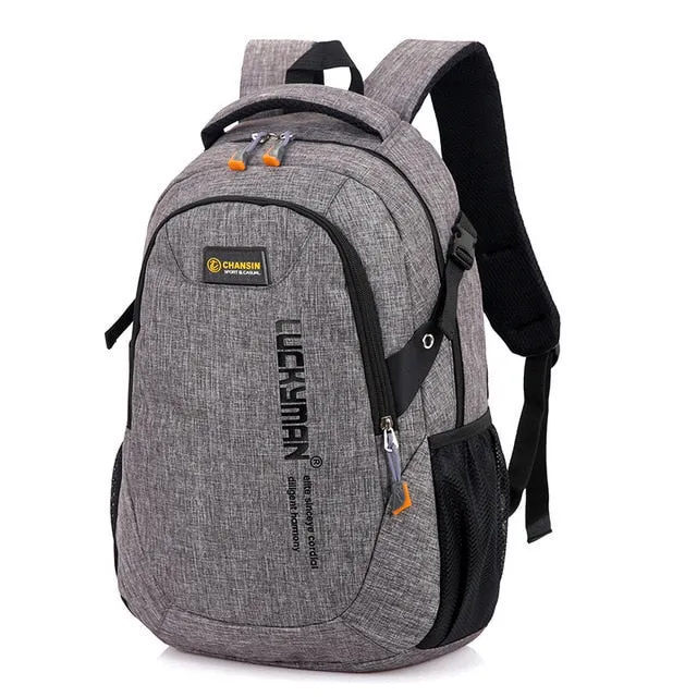 Men Backpack Oxford Male Travel bag