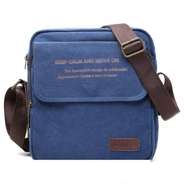 Men Canvas Shoulder Crossbody Bag