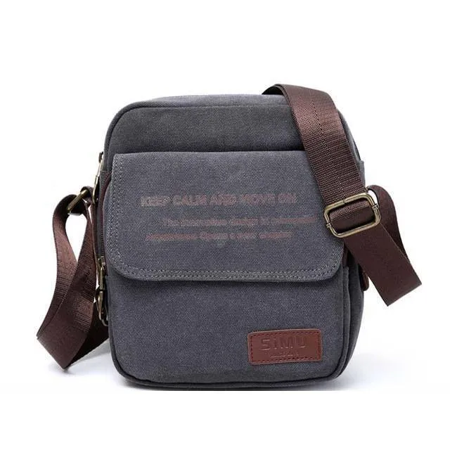 Men Canvas Shoulder Crossbody Bag