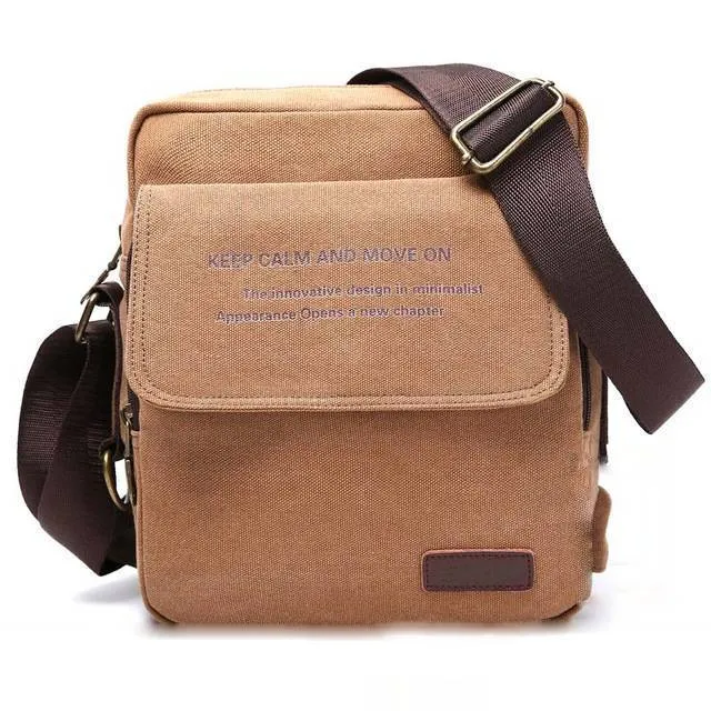 Men Canvas Shoulder Crossbody Bag