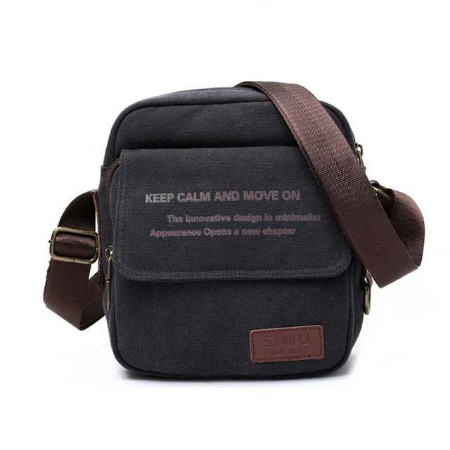 Men Canvas Shoulder Crossbody Bag