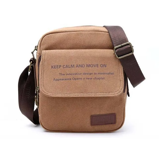 Men Canvas Shoulder Crossbody Bag
