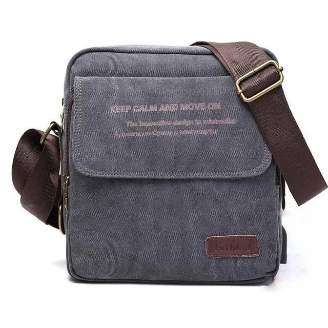 Men Canvas Shoulder Crossbody Bag