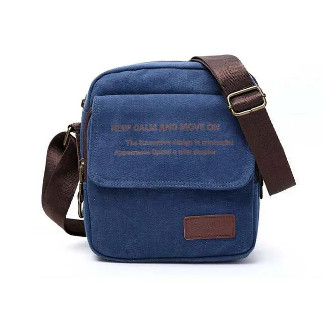Men Canvas Shoulder Crossbody Bag