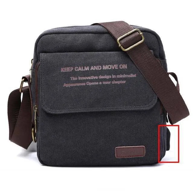 Men Canvas Shoulder Crossbody Bag