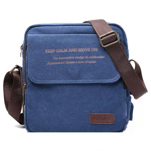 Men Canvas Shoulder Crossbody Bag