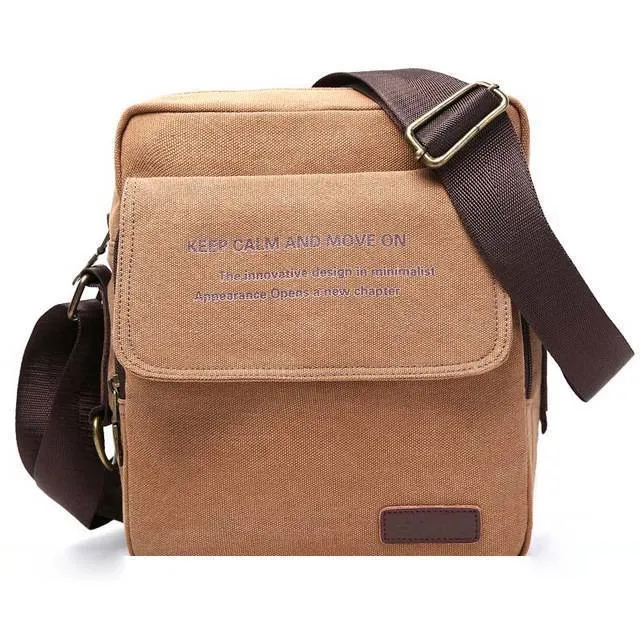 Men Canvas Shoulder Crossbody Bag