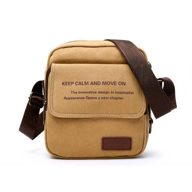 Men Canvas Shoulder Crossbody Bag