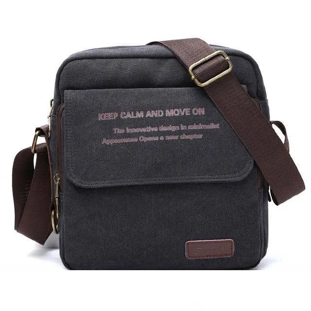 Men Canvas Shoulder Crossbody Bag