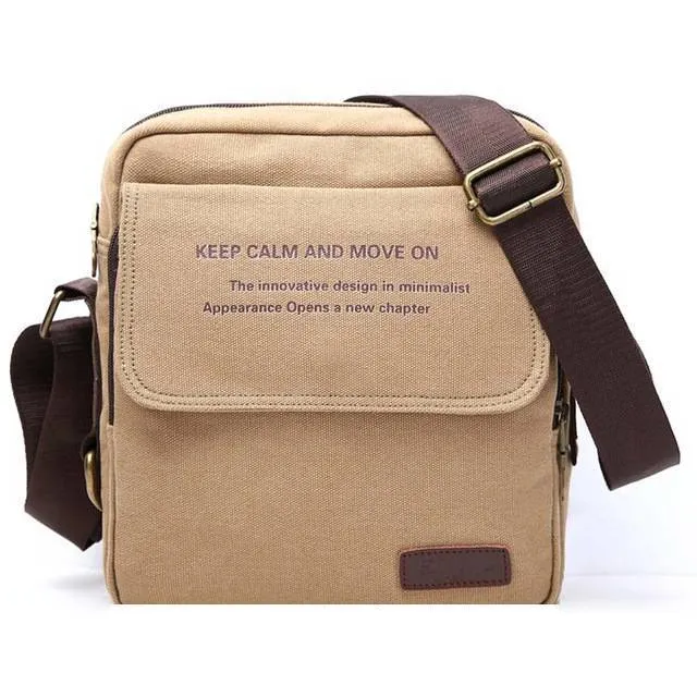 Men Canvas Shoulder Crossbody Bag