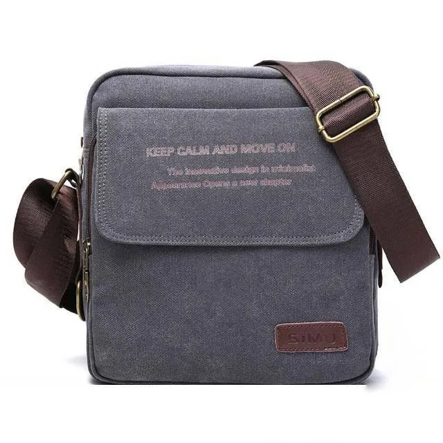 Men Canvas Shoulder Crossbody Bag